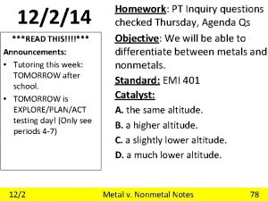 12214 READ THIS Announcements Tutoring this week TOMORROW