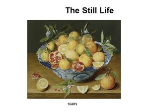 Still life questions Still life questions
