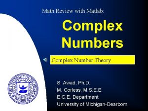 Imaginary numbers in matlab