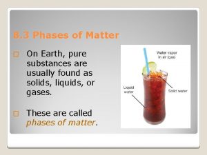 3 phases of matter