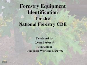Small equipment identification Small equipment identification