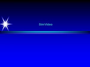 Sim Video Sim Real Simulering i realfag Sim