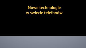 Nowe technologie w wiecie telefonw Sztuczna inteligencja AI