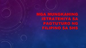 Uri ng graphic organizer sa filipino