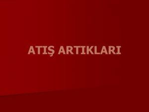 ATI ARTIKLARI Parafin Testi ntihar veya cinayet olaylarn