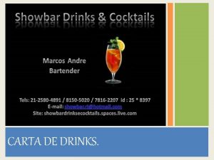 CARTA DE DRINKS ABSINTO A misteriosa bebida aromatizada