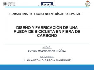 TRABAJO FINAL DE GRADO INGENIERA AEROESPACIAL DISEO Y