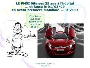 LE PMSI fte ses 25 ans lhpital et