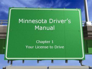 Minnesota driver manual