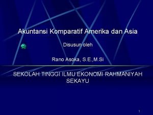 Akuntansi komparatif amerika dan asia