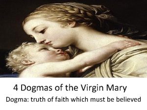 Dogmas of mary
