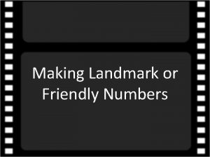 What are landmark numbers