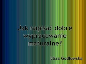Eliza godlewska