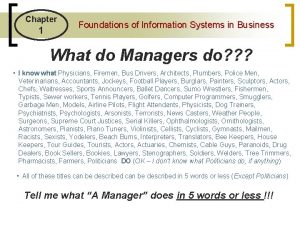 Foundation of information system in business