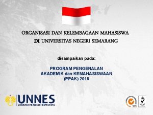 BIDANG KEMAHASISWAAN ORGANISASI DAN KELEMBAGAAN MAHASISWA DI UNIVERSITAS