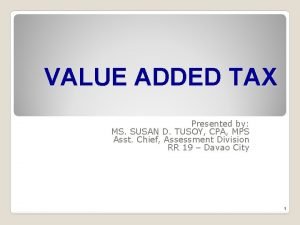 Subsidiary sales journal for vat registered taxpayer