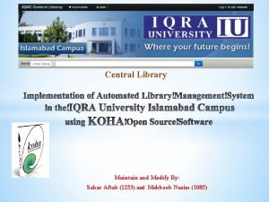 Umt library catalogue