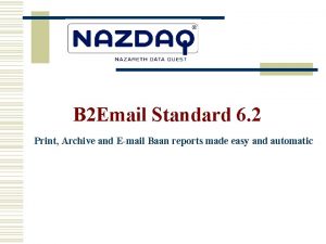 B 2 Email Standard 6 2 Print Archive