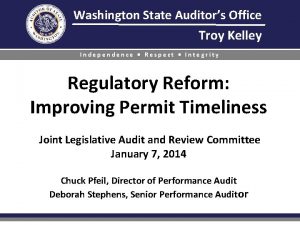 Washington State Auditors Office Troy Kelley Independence Respect