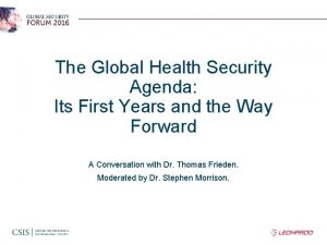 Global health security