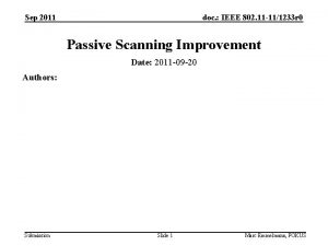 Sep 2011 doc IEEE 802 11 111233 r