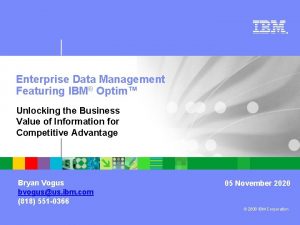 Ibm enterprise data management Ibm enterprise data management