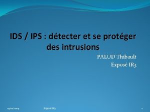 IDS IPS dtecter et se protger des intrusions