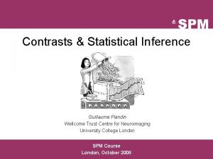 Contrasts Statistical Inference Guillaume Flandin Wellcome Trust Centre