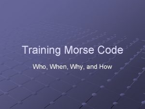 Code morse