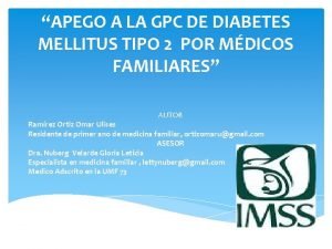 Diabetes mellitus gpc