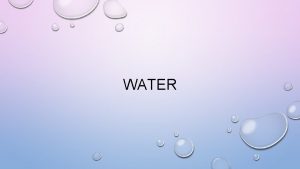 WATER TAP WATER WATER THAT COMES FROM THE