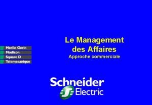 Le Management des Affaires Approche commerciale Plan n