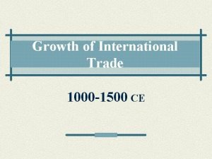 Trade routes in the 1500s