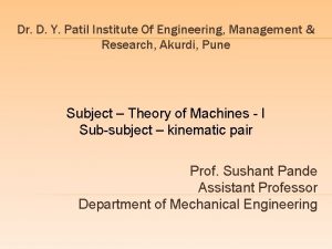 Dr D Y Patil Institute Of Engineering Management