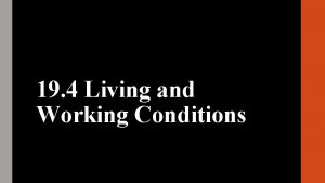 19 4 Living and Working Conditions Adam Smiths