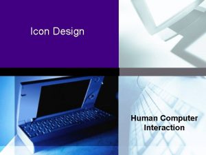 Icons in hci