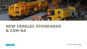 Cenelec standards 50126