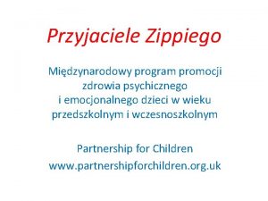 Przyjaciele zippiego scenariusze zajęć Przyjaciele zippiego scenariusze zajęć