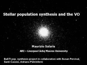 Population synthesis models and the VO Stellar population