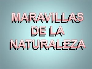 MARAVILLAS DE LA NATURALEZA La llamada ola del