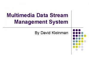 Data stream in multimedia
