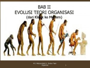Evolusi teori organisasi