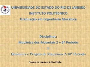 UNIVERSIDADE DO ESTADO DO RIO DE JANEIRO INSTITUTO