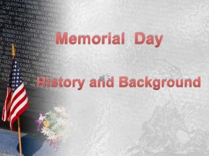 Memorial day background