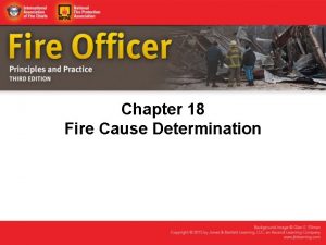 Nfpa 921 fire causes classifications