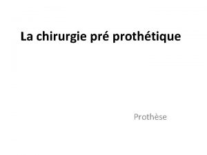 Prothse