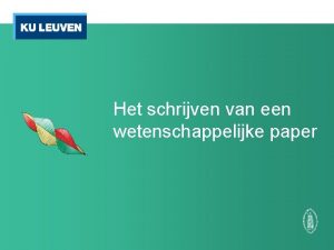 Tussentijdse presentatie Tussentijdse presentatie