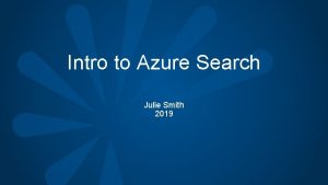 Azure search facetable