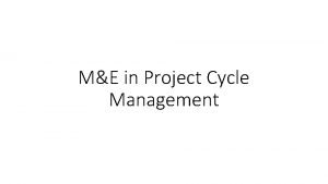 Importance of project cycle management