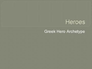 Greek hero archetype